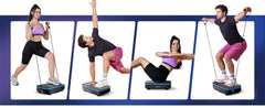 MERACH Vibration Plate Exercise Machine with Light Whole Body Workout Power Vibrate Platform Vibration Plate Lymphatic Drainage