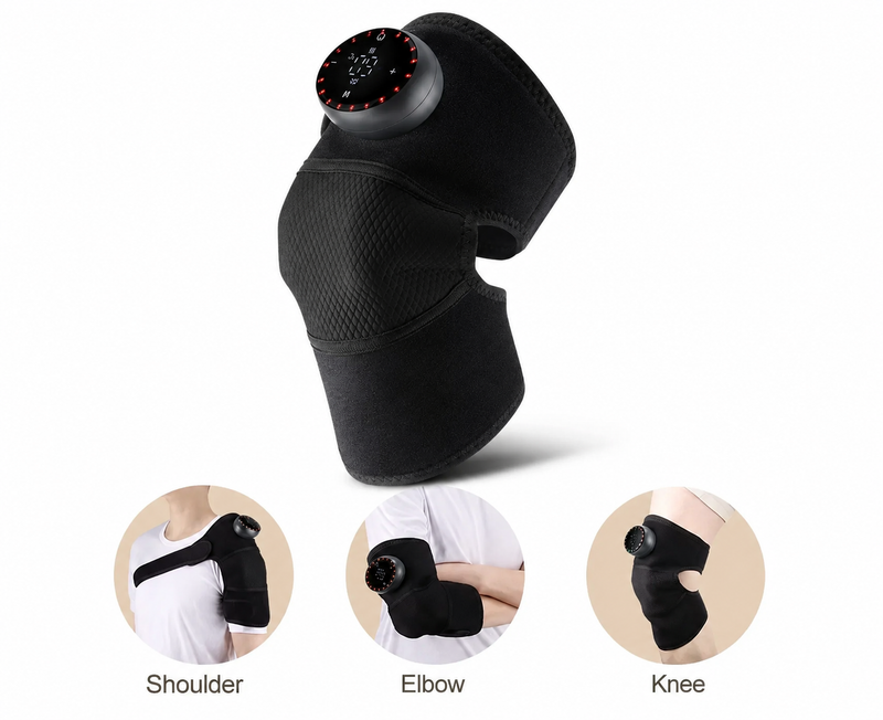 Electric Knee Pad Fast Heating Vibration Massage 5000mAh Knee Temperature Massager Shoulder Elbow Brace Leg Joint Muscle Relax
