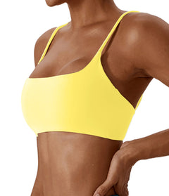 Super soft fabric back sports bra