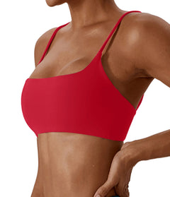 Super soft fabric back sports bra