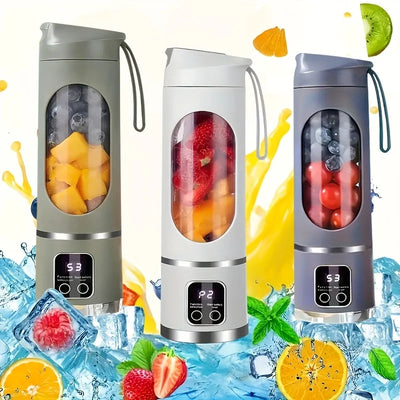Portable Juicer, Handheld Blender, USB Charging Juice Maker, Suitable for Making Smoothies, Milkshakes, and Fruit Juices