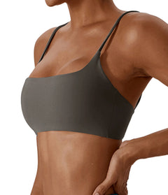 Super soft fabric back sports bra