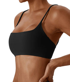 Super soft fabric back sports bra