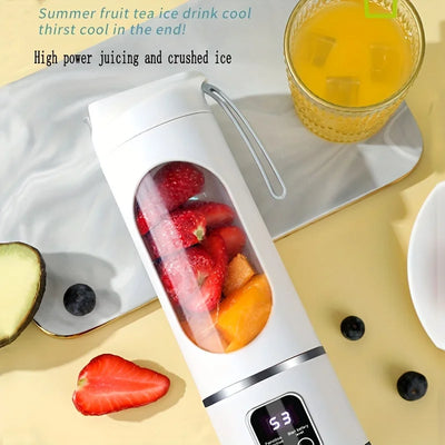 Portable Juicer, Handheld Blender, USB Charging Juice Maker, Suitable for Making Smoothies, Milkshakes, and Fruit Juices
