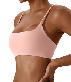 Super soft fabric back sports bra