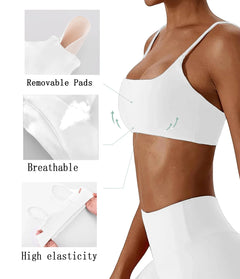 Super soft fabric back sports bra